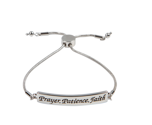 Prayer Patience Faith Bracelet