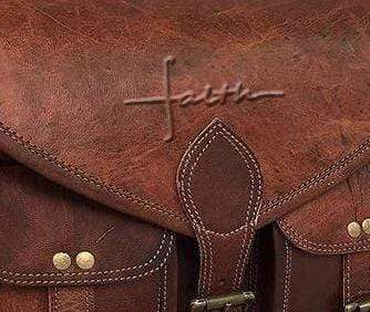 Ariel Handcrafted Leather Purse (Faith)
