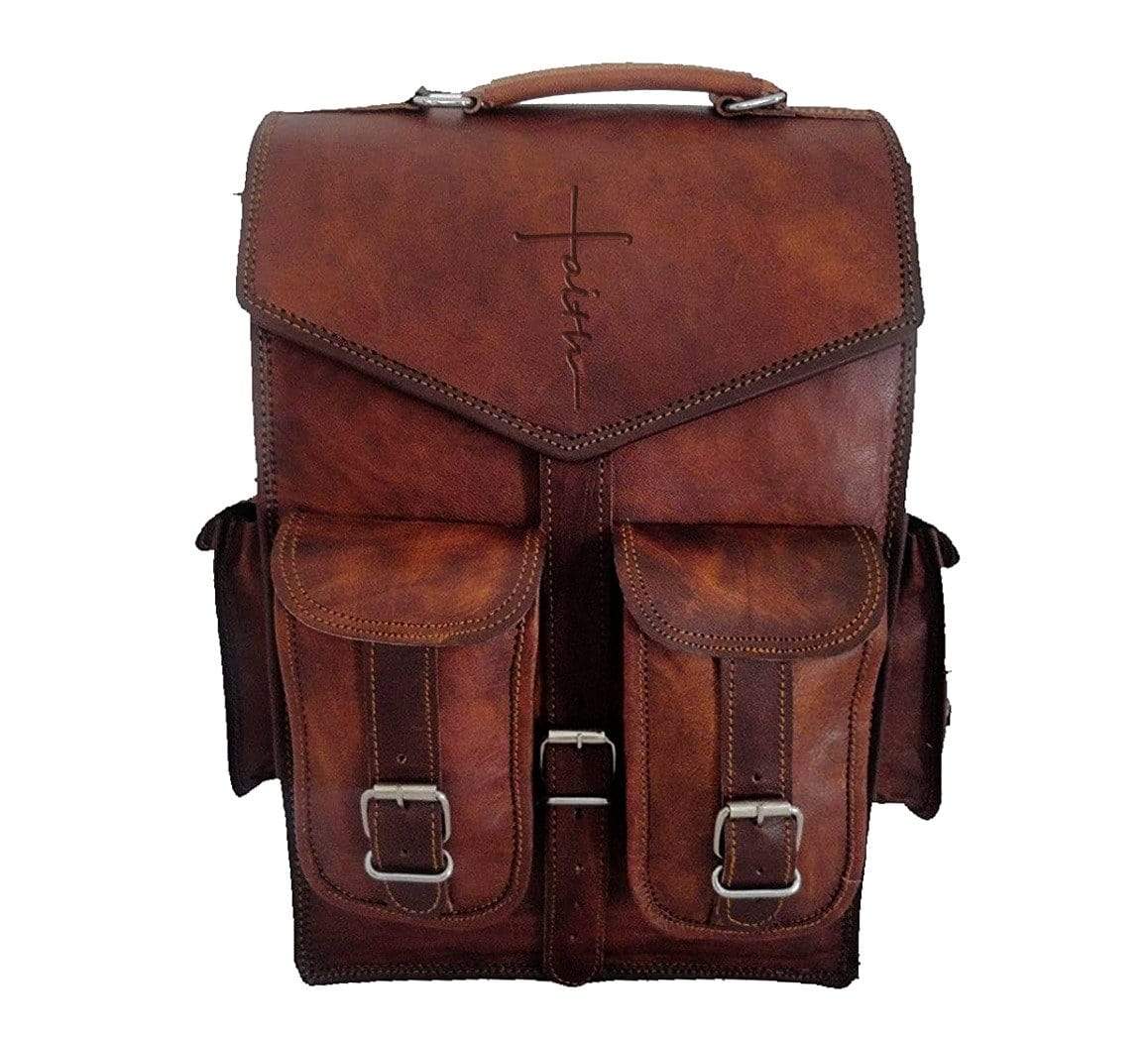 Abraham Leather Backpack (Faith)