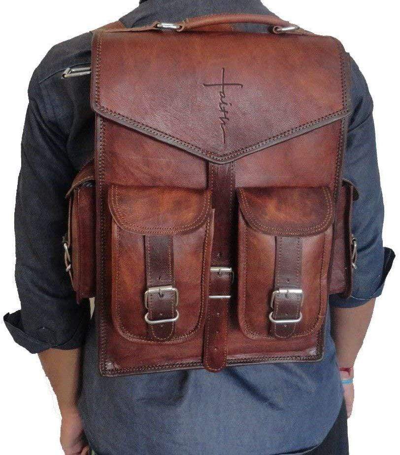 Abraham Leather Backpack (Faith)